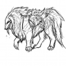 tibetan mastiff-inspired hellhound :D