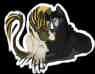 A couple drawing of Exhaust and Gorilla, made by Gorilla on Furcadia.