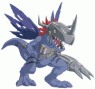 This is the Virus variant of MetalGreymon. Instead of being a computer vaccine, a virus took hold of his programming and made him evil, craving destruction.