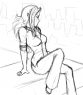 A redraw of a very old drawing of her
