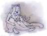 Gift art of Ellie and her pal Rebbit :)