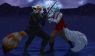 Jett and Kian fighting for the last time on a stormy night, a choice Jett knew he had to make in order for more power. Drawn by the talented Chocolace on DA