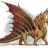 From the D&D monster manual, small edit for scale. This dragon picture and many other amazing artwork for Dungeons and Dragons is by Tom Lockwood.  Merin is based off of the setting of the Dungeons and Dragons games.