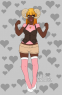 Good idea of what Aoleon looks like! Made with a Anthro Girl dollmaker.