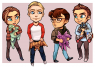 Left to right: Braeden, Ardaen, Daemon and Cael by Momo-deary on deviantart!