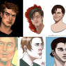 Artist on top row: Cut-box on deviantart, Myself, LeoNeal-CP on deviantart   Bottom row: Alluvial and Alluvial again on devianrtart, Nuclear-Dingoz on deviantart