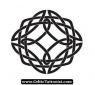 Quaternary Knot. Symbolizes the four branches of Magic and protection. Between shoulderblades
