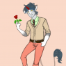 Modern!Aidar, who became a thing just because floral ties exist.