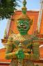 A depiction of a Yaksha (male) at a temple in Thailand