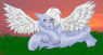 Artwork by Wonka. Silver with the wings she'd always wanted!