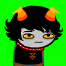 Bentley was first conceived as a trollsona, and this was his original design. He's certainly grown and changed with time, though. In this particular sprite he would be 6 sweeps (approx. 13 years) old.