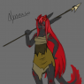 The most up to date ref of Nyneaso. She's got a cool ass scar now and she's a lot taller! Woo!