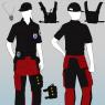 Pants are black, actually. Breast patches (R)BASIN CITY (L) ROSS (back) PARAMEDIC