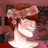 (flower crown made by Davis)