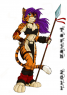 Tarj and her spear. Meow.