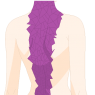 This is what Sky's back looks like. The line of scales that runs down from under her jaw, along the back of her neck and down her spine.