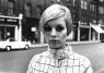 Another short cut she often sports, but you could also draw from Twiggy's overall style/features as well.