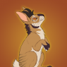 In more of a feral form than bipedal/anthro