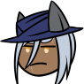Discord emote I made for my tabletop group! There's a whole collection featuring our characters, but... this is Val's profile, dammit!