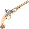 Ivory handle flint lock pistols