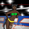 A 9 years old picture, when I used (actually I still use) Nayara as a pro-wrestling character. No. She don't fight wearing like this :P