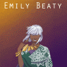 Transitional image of Emily to Weaver done in mock anime screen cap format for the character image.