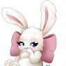 this photo shows bonny in her rabbit form