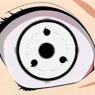 When active the color changes from blue to white and still shows the veins that apear around the eyes