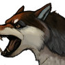 Concept art bust of Werewolf form - Mori