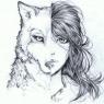 In one step she could go from human to wolf, then the next go back according to her will.