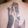 The mermaid representing his mother