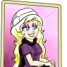 Mallory displaying a knowing and confident smile