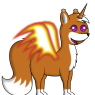 Aurakimily in her usual Foxicornix form.