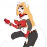 Marishka's new appearance after being turned into a werecat by her husband! By Vanity/Errol on Furcadia.