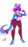 Just maven showing off her curves and body. She doesn't normally dress this casually.