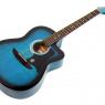 Alex's blue acoustic guitar, a birthday present to him from his parents at the age of thirteen.