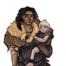 Edda, holding a young Ono